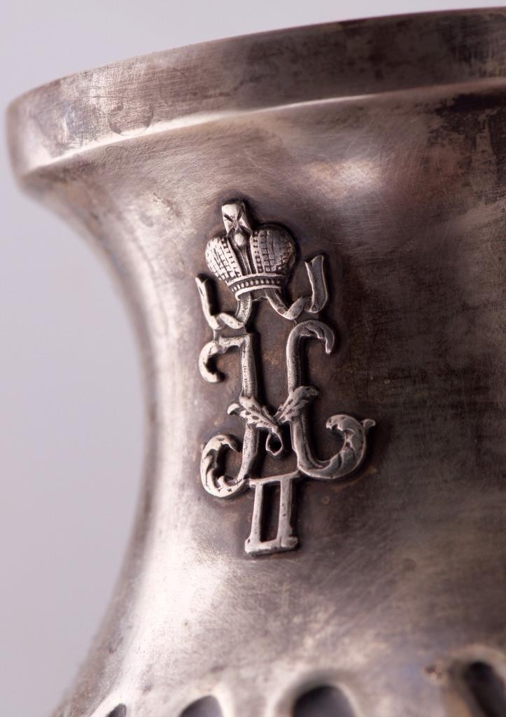 Antique Faberge Solid Silver Presentation Jug Tsar Nicholas II Monogram 1896