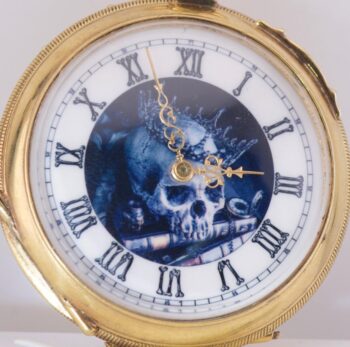 MUSEUM QUALITY MEMENTO MORI: Antique c.1850s Patek & Co. Skull Pocket Watch