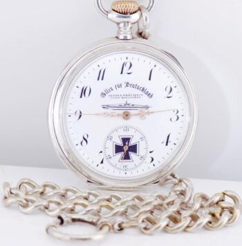 Antique 1930s German U-Boat Officer Award Pocket Watch – Alpina Union Horlogere
