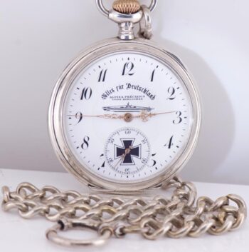 Antique 1930s German U-Boat Officer Award Pocket Watch – Alpina Union Horlogere
