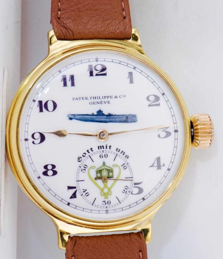 RARE WWI Patek Philippe U-Boat Submarine Kaiser Wilhelm II Military Watch 50mm