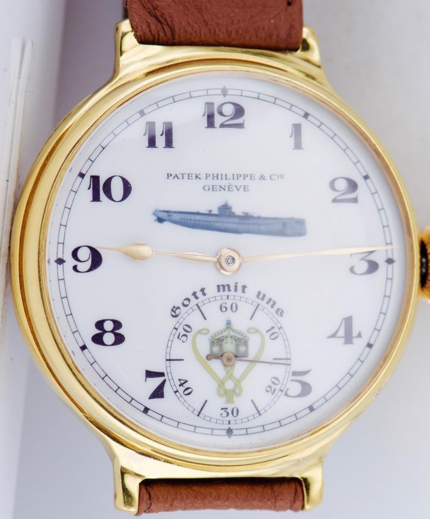 RARE WWI Patek Philippe U-Boat Submarine Kaiser Wilhelm II Military Watch 50mm