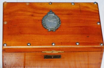 RARE WWI Imperial German Army Pilot Officer Award Cigar Humidor Fliegerabzeichen