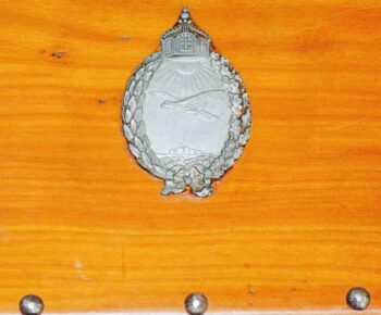RARE WWI Imperial German Army Pilot Officer Award Cigar Humidor Fliegerabzeichen