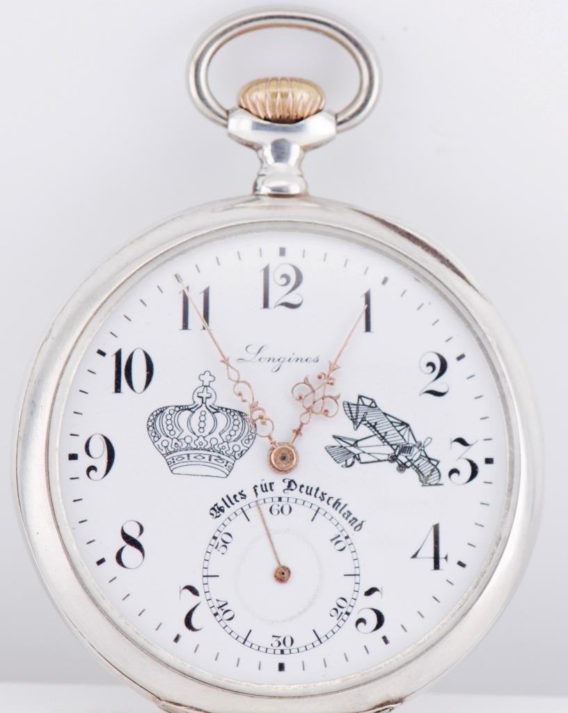 Antique WWI Imperial German Pilot's Award Pocket Watch – Longines Grand Prix