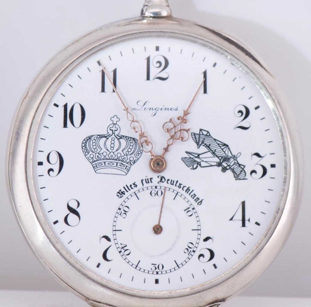 Antique WWI Imperial German Pilot's Award Pocket Watch – Longines Grand Prix
