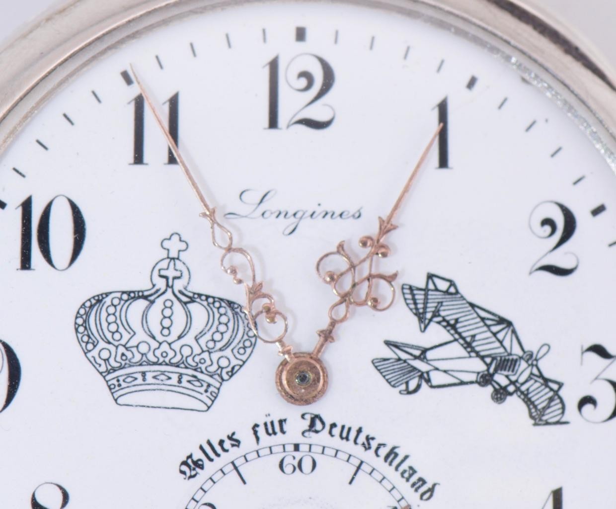 Antique WWI Imperial German Pilot's Award Pocket Watch – Longines Grand Prix