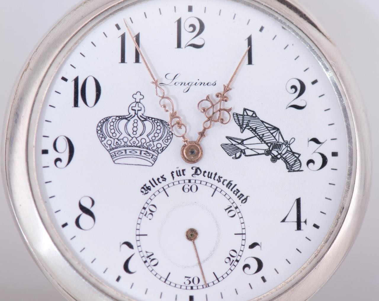 Antique WWI Imperial German Pilot's Award Pocket Watch – Longines Grand Prix