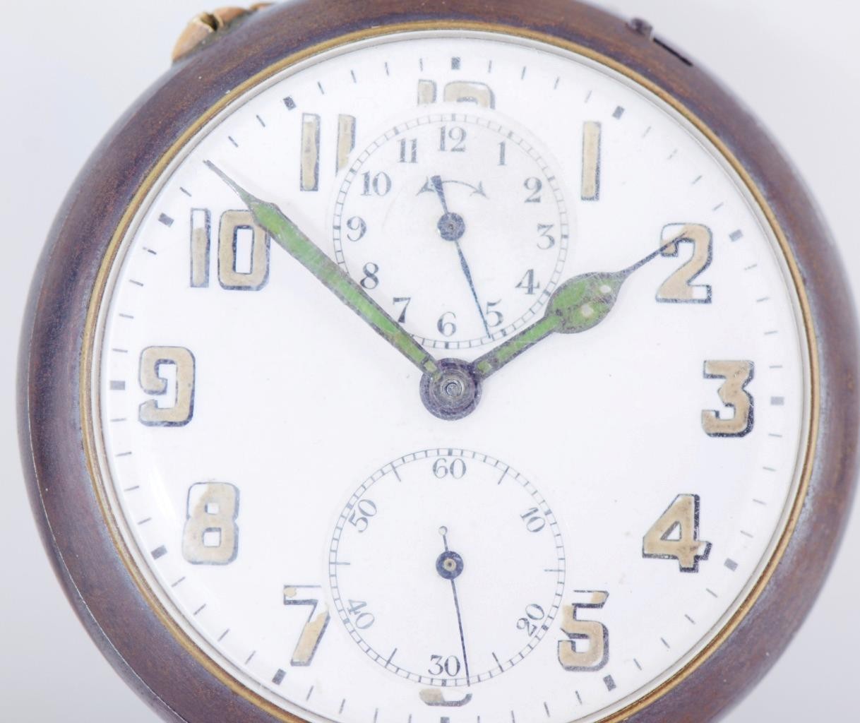 RARE WWI German Army Tank Brigade Officer Award Alarm Pocket Watch | Totenkopf