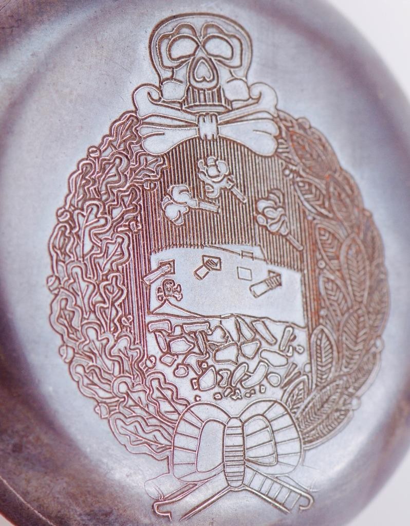 RARE WWI German Army Tank Brigade Officer Award Alarm Pocket Watch | Totenkopf