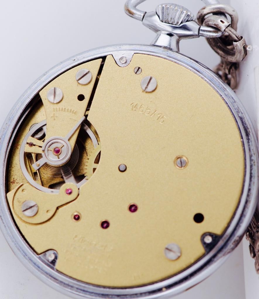 Vintage Kienzle 1972 Munich Olympics Pocket Watch - 15 Jewels - Germany- Working