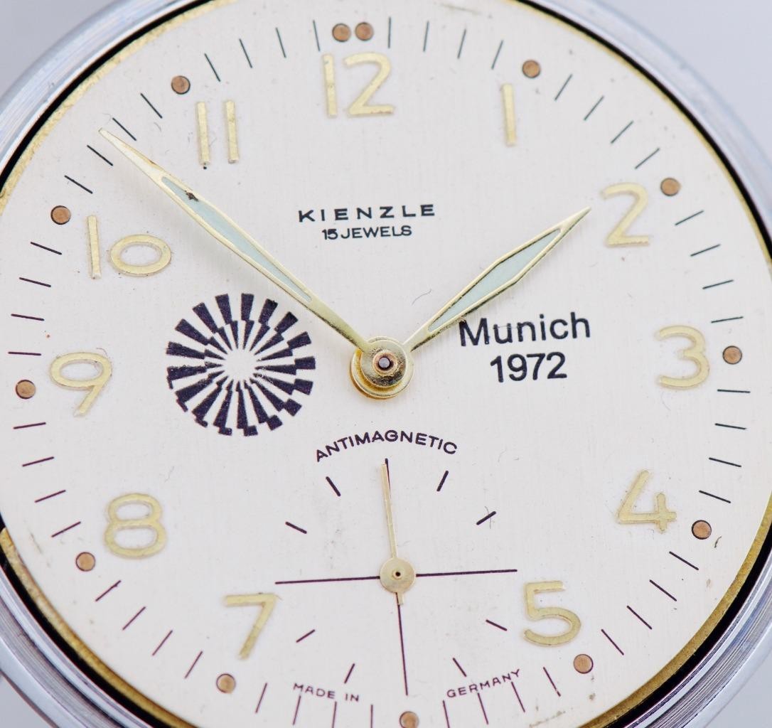 Vintage Kienzle 1972 Munich Olympics Pocket Watch - 15 Jewels - Germany- Working