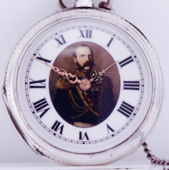 Antique Pocket Watch Tsar Army Officer Silver Award Russo-Turkish War 1877-1878