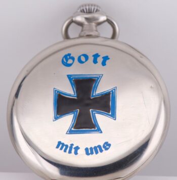 1930s OMEGA German Military Airforce Aviation Pocket Watch Iron Cross 49mm Mint