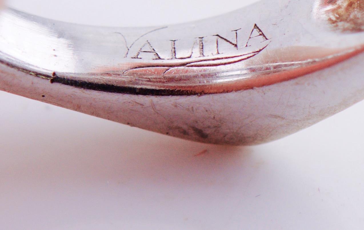 Estate Designers Yalina Engagement Ring 14k White Gold and 2ct Diamond
