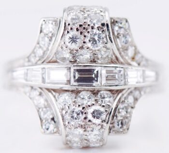 MUSEUM QUALITY ANTIQUE ART DECO Tiffany & Co Platinum 2.5ctw VVS1/F Diamonds