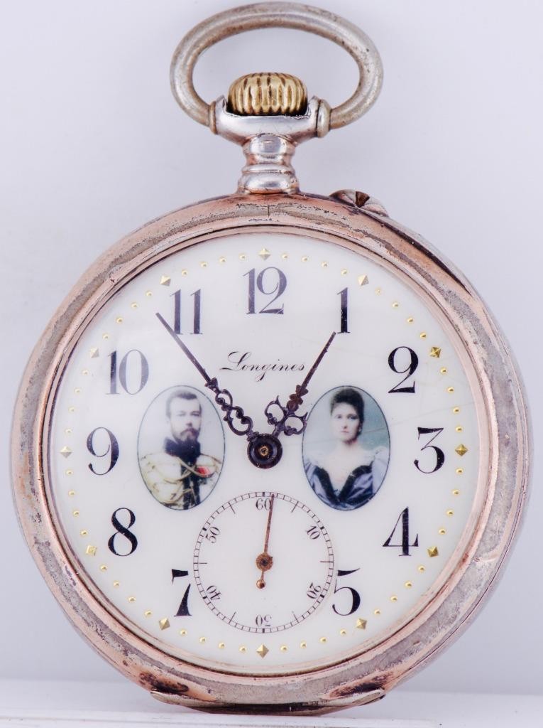 Antique Longines Silver Grand-Prix Pocket Watch Military Officer Award c1907