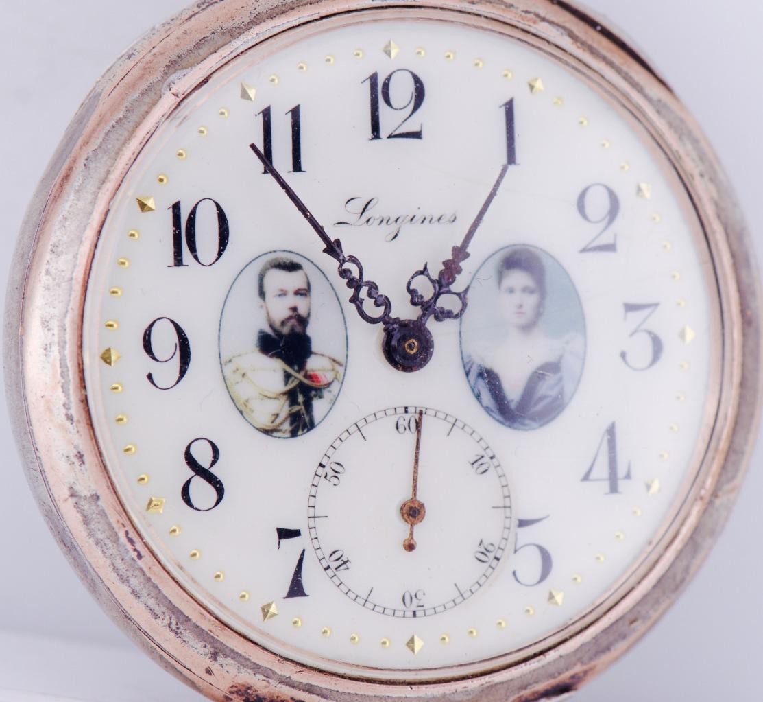 Antique Longines Silver Grand-Prix Pocket Watch Military Officer Award c1907