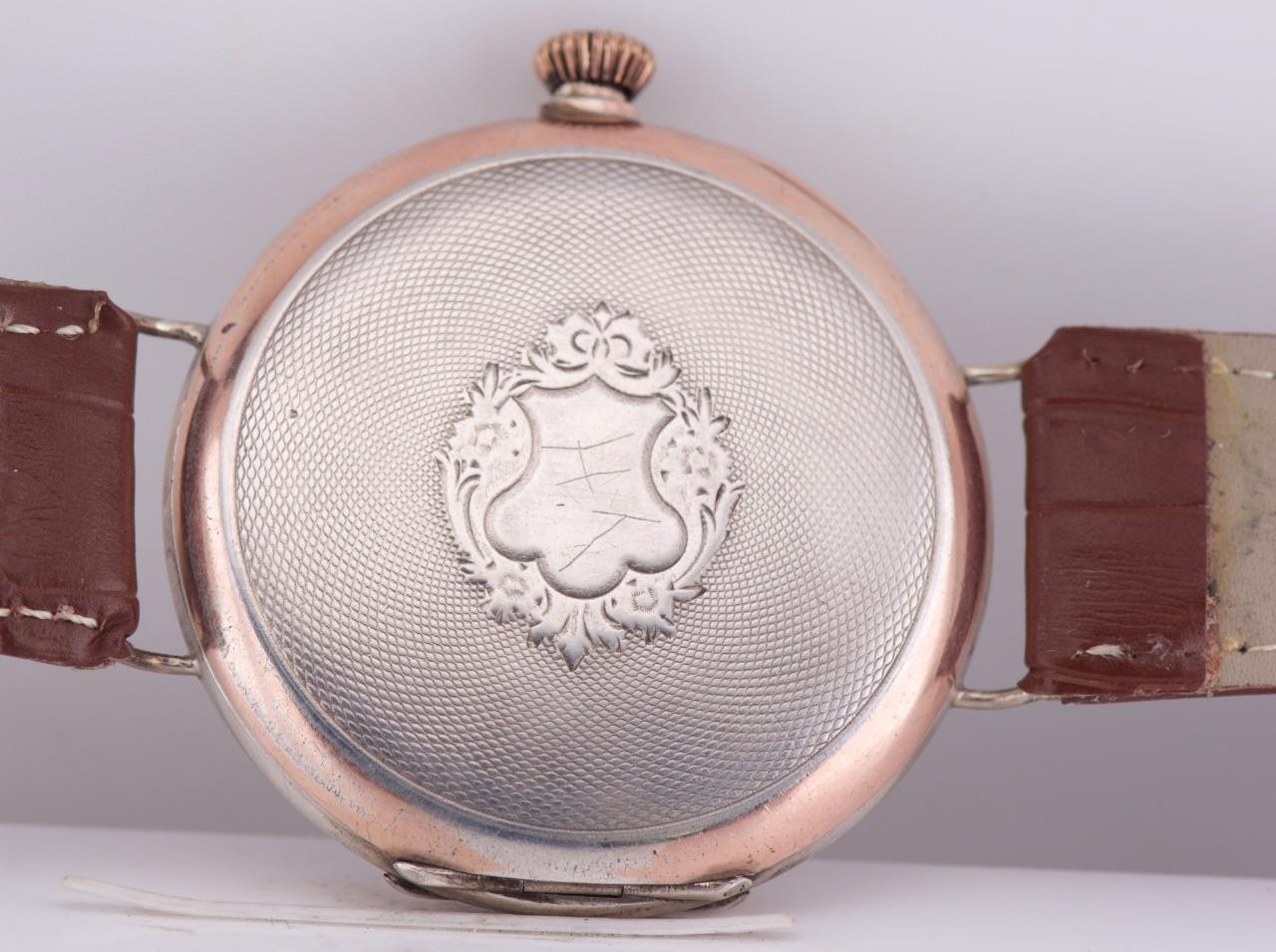 RARE Antique 1930s OMEGA Grand-Prix Silver Wristwatch – German Tank Brigade