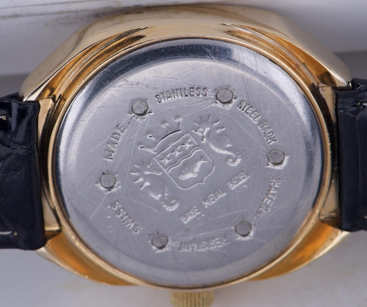 VINTAGE SICURA (Breitling Connection) Mechanical "Jump Hour" Digital Watch 1970s