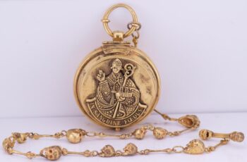 Antique Gilt Verge Fusee Calendar Pocket Watch Vatican Pope Pius VI c1790 rare