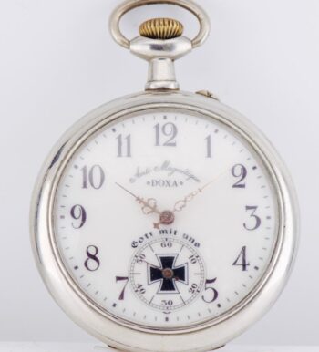 WWI Doxa Oversize 68mm German Navy Deck Captain Pocket Watch Kaiserliche Marine