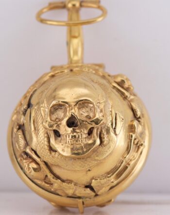Antique c.1800s French Memento Mori Skull Pocket Watch – Breguet à Paris RARE