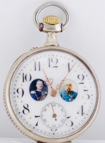 WWI Central Powers Kaiser Wilhelm Franz Joseph Award Union Pocket Watch 48mm