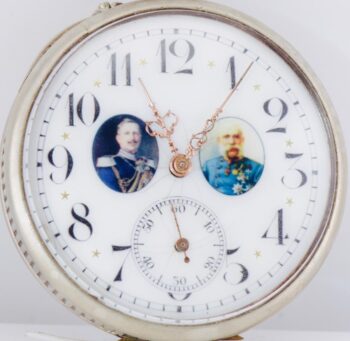 WWI Central Powers Kaiser Wilhelm Franz Joseph Award Union Pocket Watch 48mm