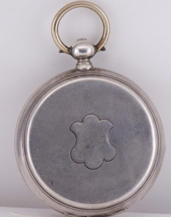 Antique WWI Era Pavel Buhre Silver Tsar Nicholas II Bravery Pocket Watch 53mm