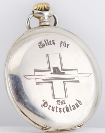 1941 CYMA German Navy Submarine U-Boat Officer Award Pocket Watch 50mm