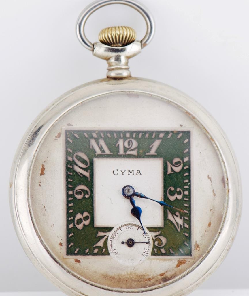 1941 CYMA German Navy Submarine U-Boat Officer Award Pocket Watch 50mm