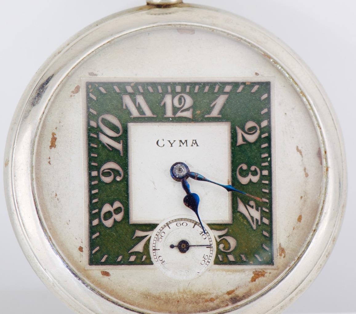 1941 CYMA German Navy Submarine U-Boat Officer Award Pocket Watch 50mm