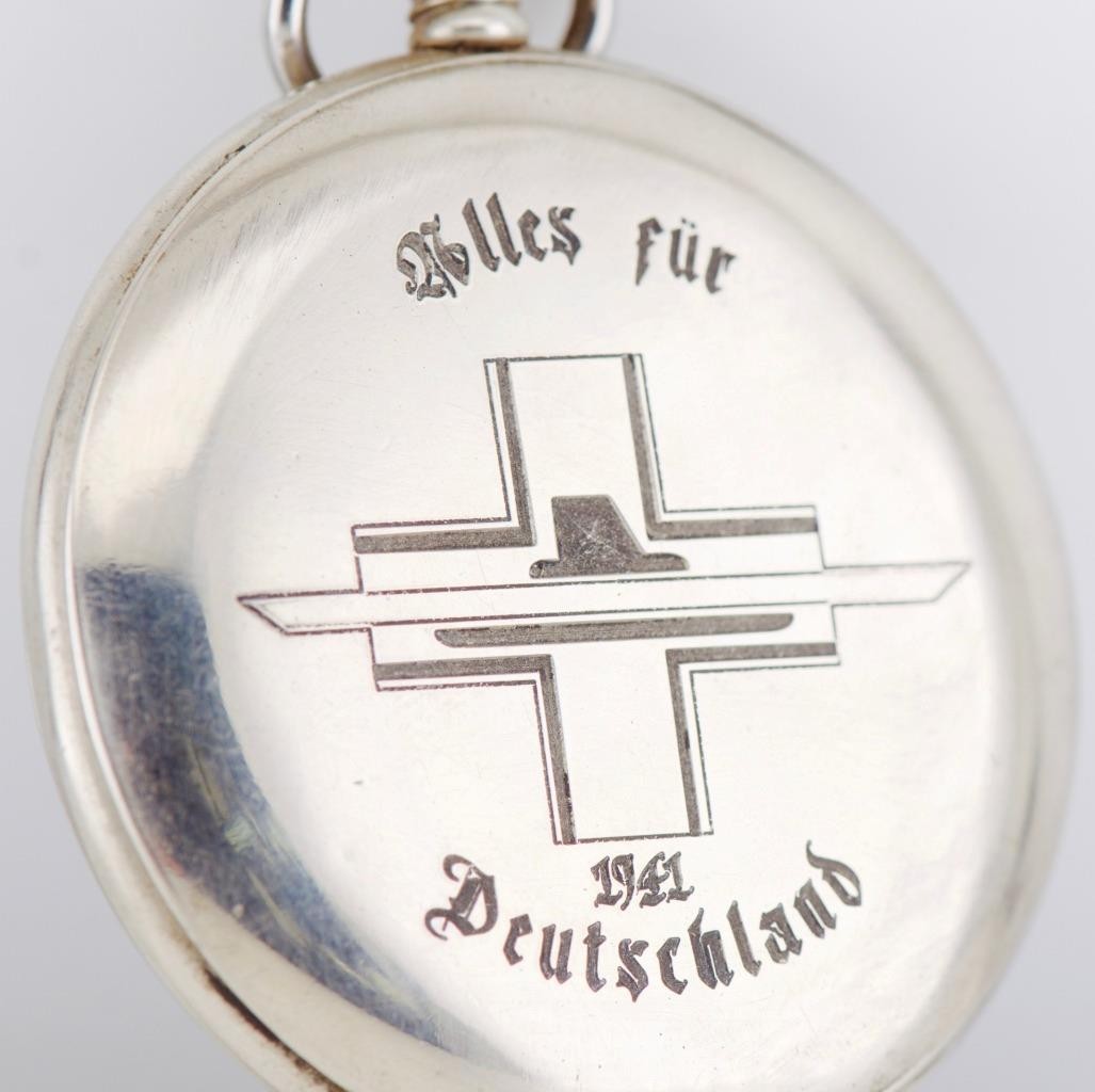 1941 CYMA German Navy Submarine U-Boat Officer Award Pocket Watch 50mm