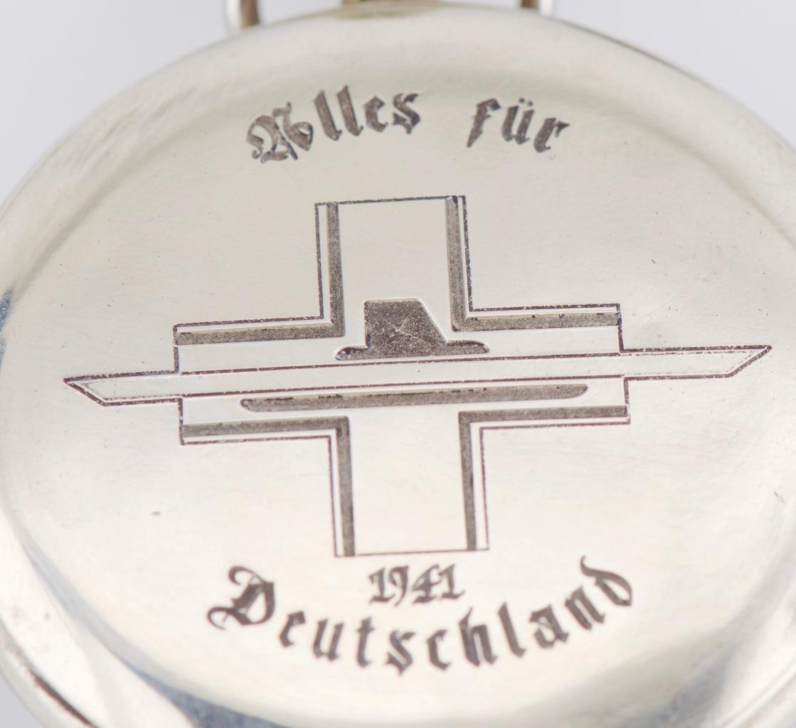 1941 CYMA German Navy Submarine U-Boat Officer Award Pocket Watch 50mm
