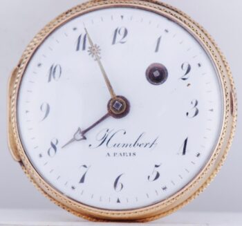 Antique French 18k Gold Enamel Verge Fusee Pocket Watch for King Louis XVI c1780