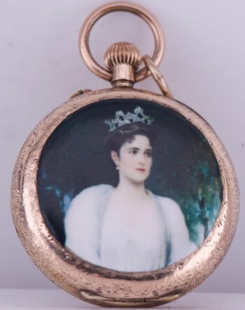 Antique Tsar's Era Pocket Watch 14k Gold Enamel for Grand Duchess Olga c1890's