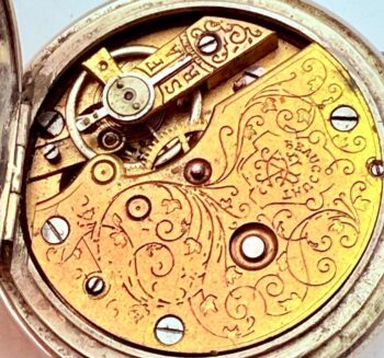 Antique BEAUCOURT Swiss Pocket Watch – Enamel Ottoman Mosque Dial, 6 Rubis, 45mm