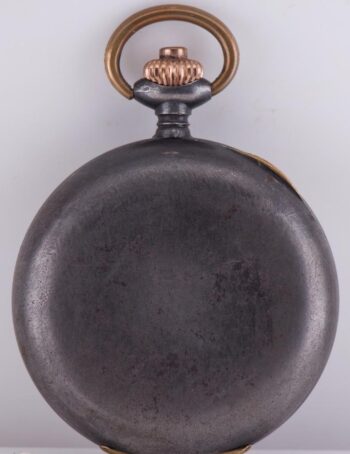 Antique 1936 Berlin Olympics LIP Gunmetal Chronograph Pocket Watch 51mm